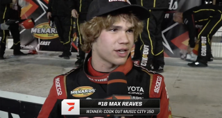 Max Reaves’ victory interview at Nashville Fairgrounds